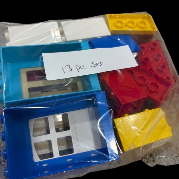 Lego Duplo Building Block Window & Door Set 13-Pc Mixed Colors - Picture 4 of 4